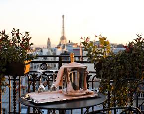 Royal Suite Terrace Eiffel Tower View Hotel Balzac Paris